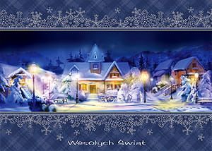 Kartka Boże Narodzenie - A6 poziom - wzór 05