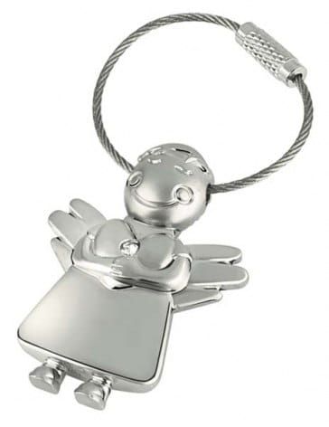 Brelok metalowy "Aniołek" 2423 mat