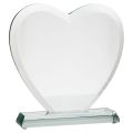 Trofeum szklane w kształcie serca