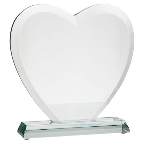 Trofeum szklane w kształcie serca