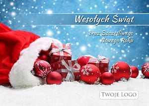 Kartka Boże Narodzenie  -A6 poziom- wzór 33