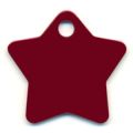 Identyfikator gwiazdka 69389 czerwona mała