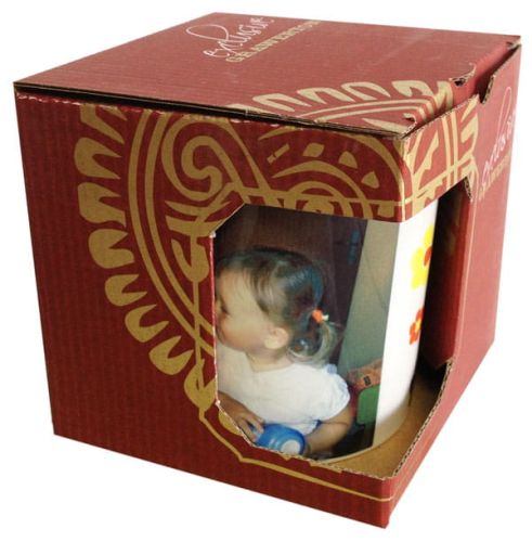 Karton pudełko opakowanie do kubka- kolor