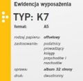 Ewidencja wyposażenia K7