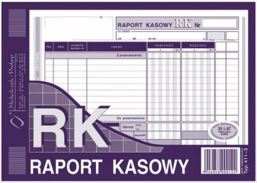 Raport kasowy A5 411-3